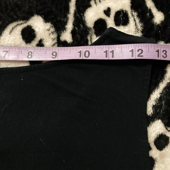 MERONA Plus-size black gathered scope neck tank top ~ LARGE XL 1X rayon shirt - Picture 11 of 14